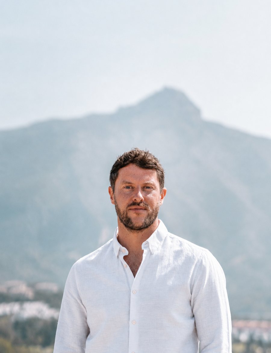 Richard Lovett, founder and director of Aedisan, photographed in Marbella